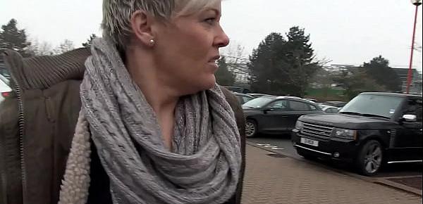  Dexy milf pisses herself in public and shows her ass to passing cars